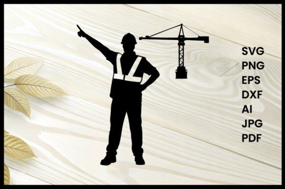 Download Construction Worker Signaling Crane - Work Collection