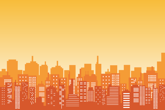 Download City Background with Apartment Buildings - Building Collection