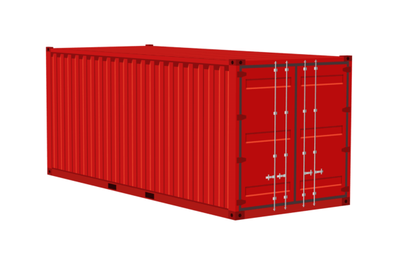 Download Red Cargo Container. Transportation Deli - Transport Collection