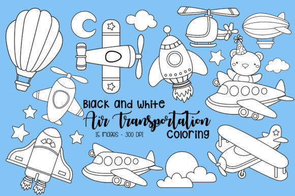Download Black and White Air Transportation - Transport Collection