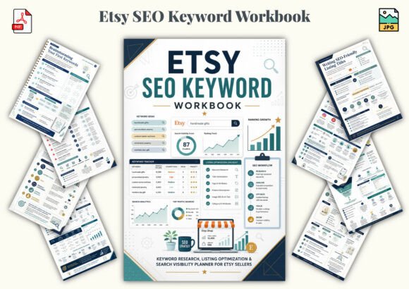 Download Etsy SEO Keyword Workbook - Work Collection