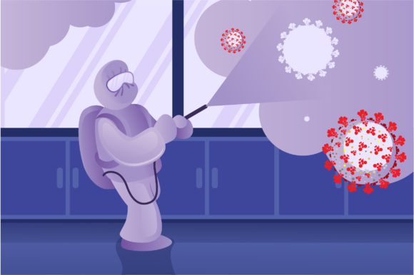 Download Male Health Worker Spraying for Covid19 - Work Collection