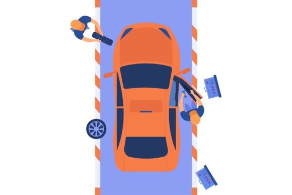 Download Automobile Service Team Working on Car, - Work Collection