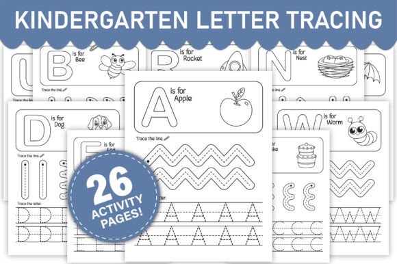 Download Kindergarten Letter Tracing a-Z Workbook - Work Collection